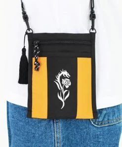 Best Sellers [FASTLE] SS 22 Flower Dragon Logo Sacoche Bag Yellow