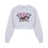 Best Sellers [HIGH SCHOOL DISCO] SS 22 Rock Crop Sweatshirt_Melange Grey