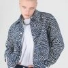 [SSERPE] SS 22 Zebra Trucker Jacket Blue