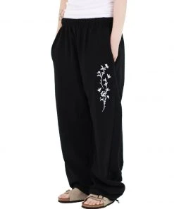 Best Sellers [FASTLE] SS 22 Floral Pants Black