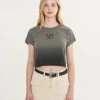 [ODD ONE OUT] Summer 22 Tie Dye Crop T-shirts_Charcoal