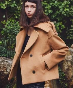 [SORRY TOO MUCH LOVE] FW 21 Big Collar Raglan Half Coat_Brown Best Sellers