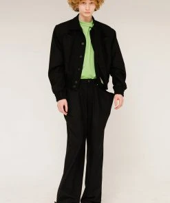 Best Sellers [ANOTHER YOUTH] SS 22 Wide Snap Pants - Black