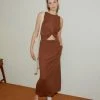 [ONNE] SS 22 Kotted Golgi Maxi Dress - Brown