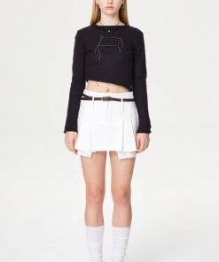 [OUTXO] SS 22 IVY STICH SKIRT Best Sellers