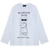 [MADMARS] SS 22 Sunglasses Bear Long Sleeve T-shirt White Best Sellers