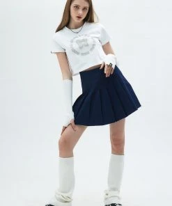 Best Sellers [LUV IS TRUE] SS 22 DENIM SKIRT(BLUE)