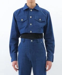 [BASICCOTTON] SS 22 Denim Jacket - NAVY