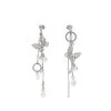 [STEEL EDITION] Seasonless Antique Ring Crystal Butterfly Earrings Best Sellers