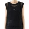 Best Sellers [BASICCOTTON] SS 22 UNISEX Mesh Best - BLACK