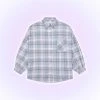 Best Sellers [MOONFAIRY] SS 22 POPPY LOOSE CHECK SHIRT-GRAY
