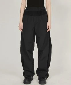 Best Sellers [FLARE] SS 22 Wide Split Pants - Black (FL-218)