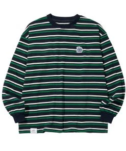 Best Sellers [LIBERE KOREA] Summer 22 HEAVY W BORDER SHIRT / NAVY