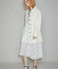 [SORRY TOO MUCH LOVE] Summer 22 Madison Wind Long Shirts_Cream