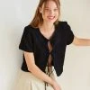 [ANEDIT] Summer 22 Ribbon Cardigan Blouse_BK Best Sellers