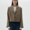 [LARTIGENT] SS 22 CROP JACKET(BROWN) Best Sellers