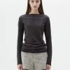 [LARTIGENT] SS 22 LAYERED T-SHIRT(CHARCOAL)