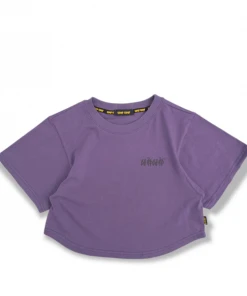 [CHAPCHAP] SS 22 Lettering Crop Tee(Purple)