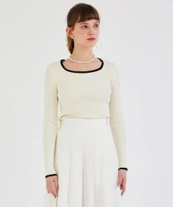 [ANEDIT] Summer 22 Square Neck Knit_IV Best Sellers