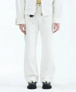 [LA MER MA MAISON] SS 22 DOUBLE-NEE DENIM PANTS IVORY