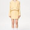 [OUTXO] Summer 22 JADE TWEED SKIRT YELLOW Best Sellers