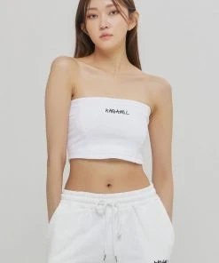 Best Sellers [KAGAMIL] Seasonless CORSET TUBE TOP WHITE