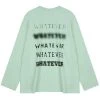 [MADMARS] SS 22 Back Lettering Long Sleeve T-shirt Mint Best Sellers