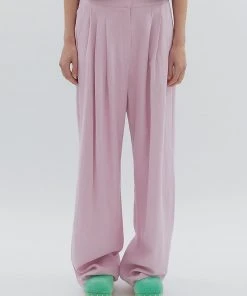 [SAYSRA] Summer 22 LINEN WIDE PANTS, PURPLE