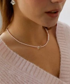 Best Sellers [MIDNIGHT MOMENT] Seasonless Volume Pink Necklace