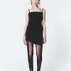 [INPREP] SS 22 Raw Edge Mini Dress Black Best Sellers