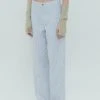 Best Sellers [ROCCI ROCCI] Summer 22 Rivet Long Wide Pants (STRIPE)