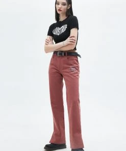 Best Sellers [LUV IS TRUE] Summer 22 SEMI WIDE PANTS(WINE)