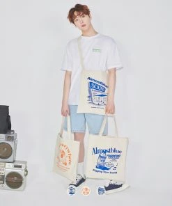 [ALMOSTBLUE] Seasonless SOUND GRAPHIC 2WAY ECO BAG
