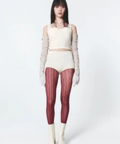 [INPREP] SS 22 Beaded Strap Halter Top Ivory Best Sellers