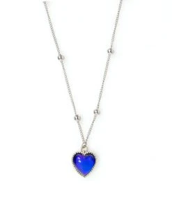 Best Sellers [WANDERING YOUTH] Temperature Changing Heart Necklace