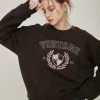 [LARTIGENT] Winter 21 VINTAGE SWEATSHIRT(BROWN)
