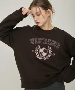 [LARTIGENT] Winter 21 VINTAGE SWEATSHIRT(BROWN)