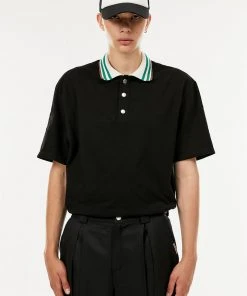 [ANOTHER YOUTH] Summer 22 Point Button Polo T - Black Best Sellers