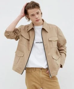 [INPREP] SS 22 ZIPPED BEIGE SHIRT JACKET Best Sellers