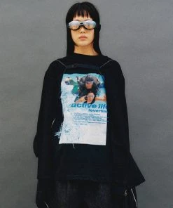 Best Sellers [FEVERTIME] SS 22 Skydiving Long Sleeve Black