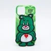 [YOUNGBOYZ] Seasonless SUN CASE ENAMEL HEART BEAR GREEN Best Sellers