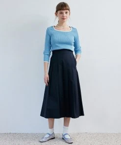 [ANEDIT] Summer 22 Layered Pleats Skirt_NV