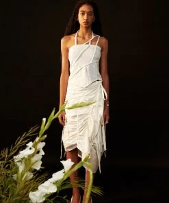 [NACHE] Summer 22 RAWCUT WASHING SLEEVELESS-WHITE Best Sellers