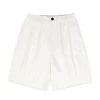 [DUCKDIVE] Summer 22 Double Tuck Wide Bermuda Shorts Ivory Best Sellers