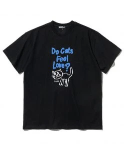 [FASTLE] SS 22 Do Cats Feel Love Tee Black Best Sellers