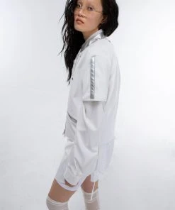 [GIMMETHEYOUNG] SS 22 LEATHER HALF RIDER JACKET