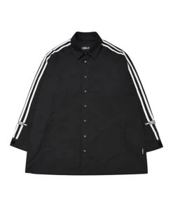 [AJO BY AJO] SS 22 2-Stripes Oversized Reglan Shirt [Black] Best Sellers