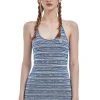 Best Sellers [CRANK] Summer 22 STRIPE HALTERNECK DRESS_BL