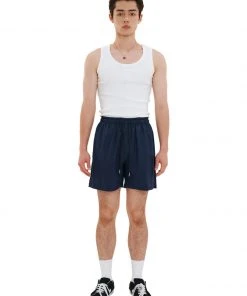 [LECYTO] Summer 22 SUMMER WOOL SHORTS PANTS_(NAVY)