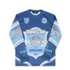 Best Sellers [DUCKDIVE] Summer 22 Lacing Club Mesh Long-Sleeved Blue